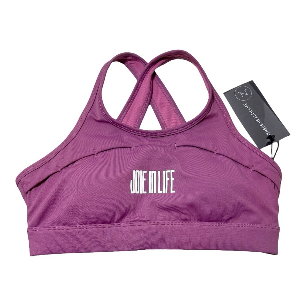 JOIE IN LIFE Purple Cross Over Sports Bra - Picture 2 of 6